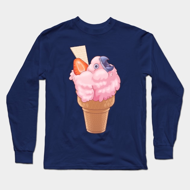 Strawberry iScream Long Sleeve T-Shirt by Katcadia